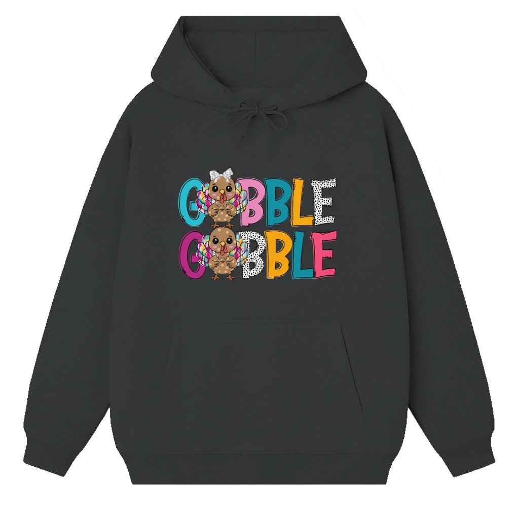 Funny Gobble Gobble Turkey Hoodie – Thanksgiving Gift - front view