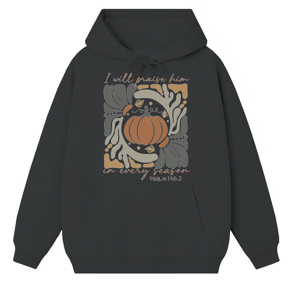 Boho Floral Praise Him Hoodie – Thanksgiving Christian Gift - front view