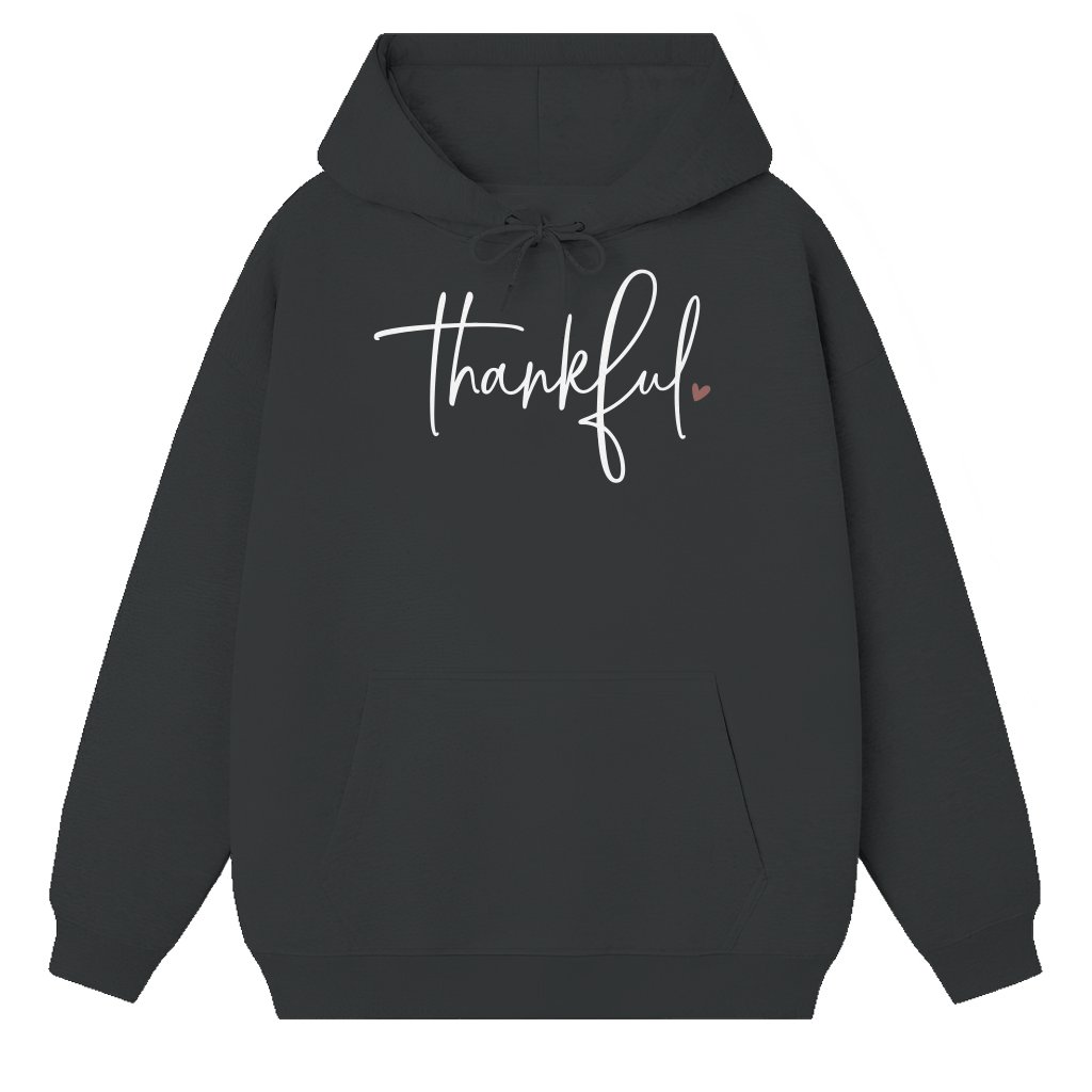 Thankful Hoodie Thanksgiving Gift for Women – Family Matching Cute - front view