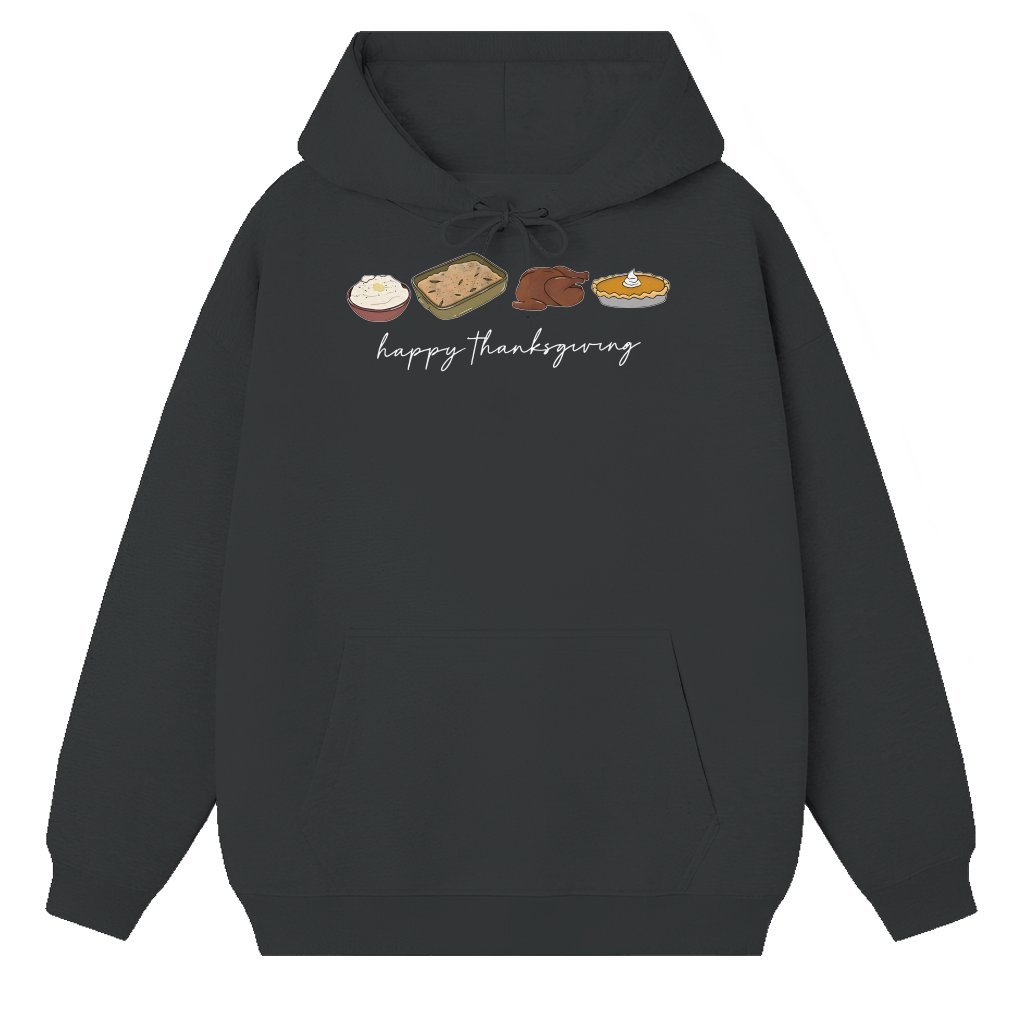 Pumpkin Pie Hoodie – Thanksgiving Gift for Women Retro Cute - front view