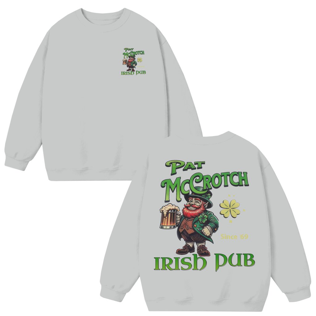 Irish Pub Sweatshirt – St. Patrick's Day Gift Classic - front view