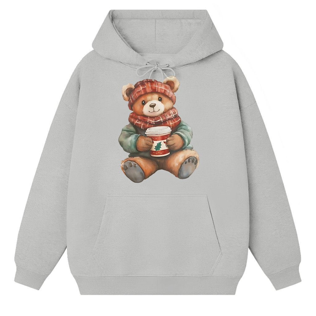 Cuddle Bear Hoodie – Christmas Gift for Her - front view