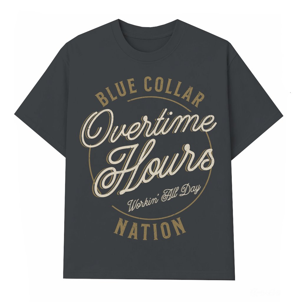 Lineman Blue Collar T-shirt – Gift for Lineman - front view