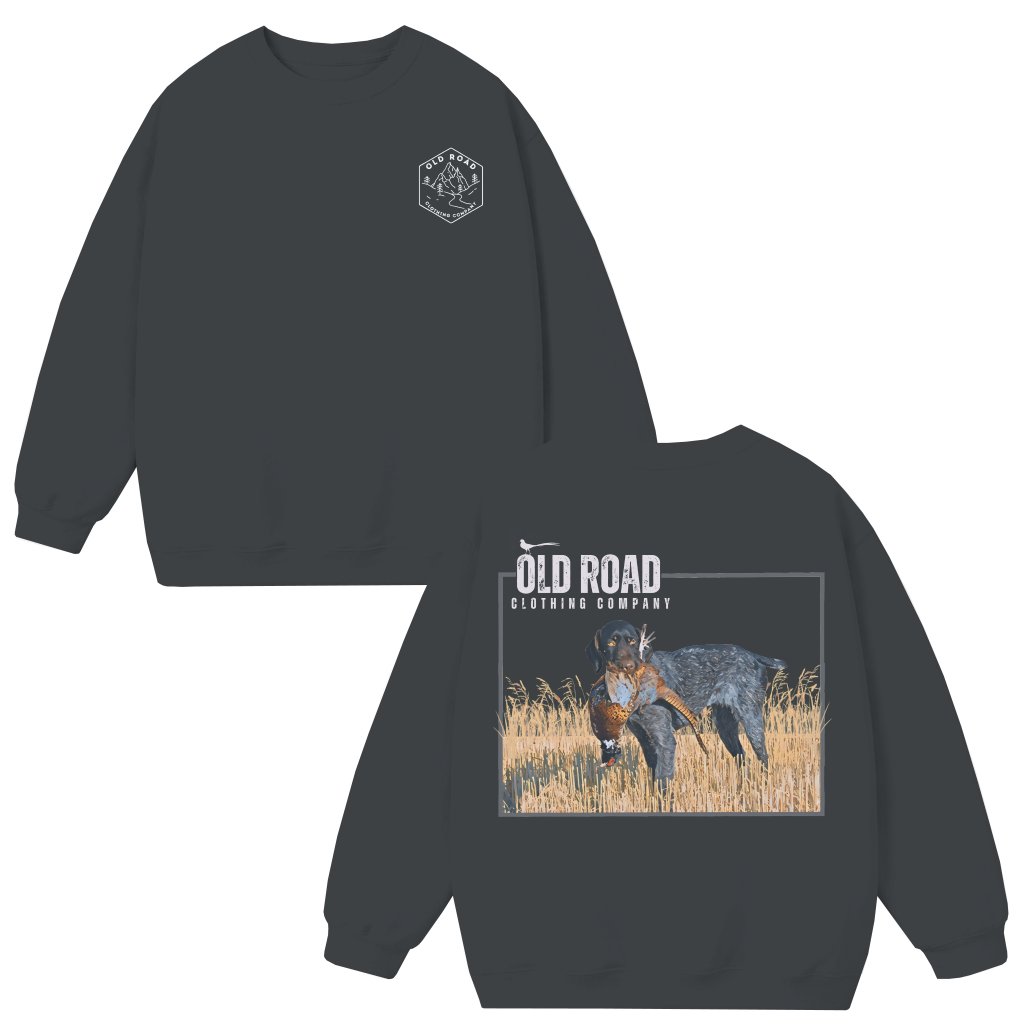 German Shorthaired Pointer Pheasant Hunting Sweatshirt – Gift for Hunter - front view