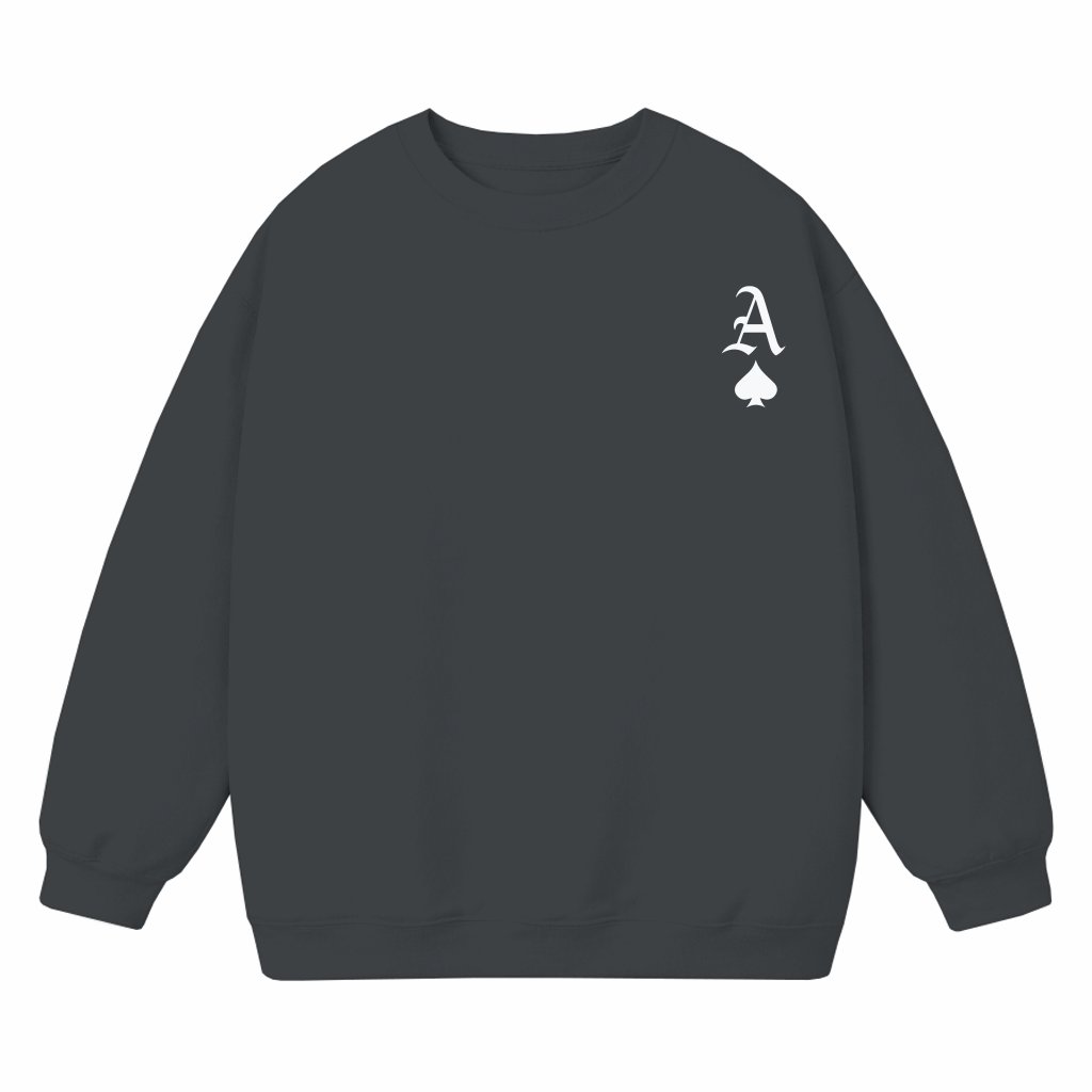 Letter Dripping Print Sweatshirt – Gift for Men - front view