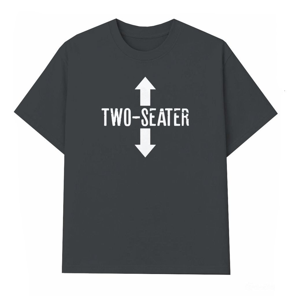 Two-Seater T-shirt – Gift for Him Summer Couple Style - front view