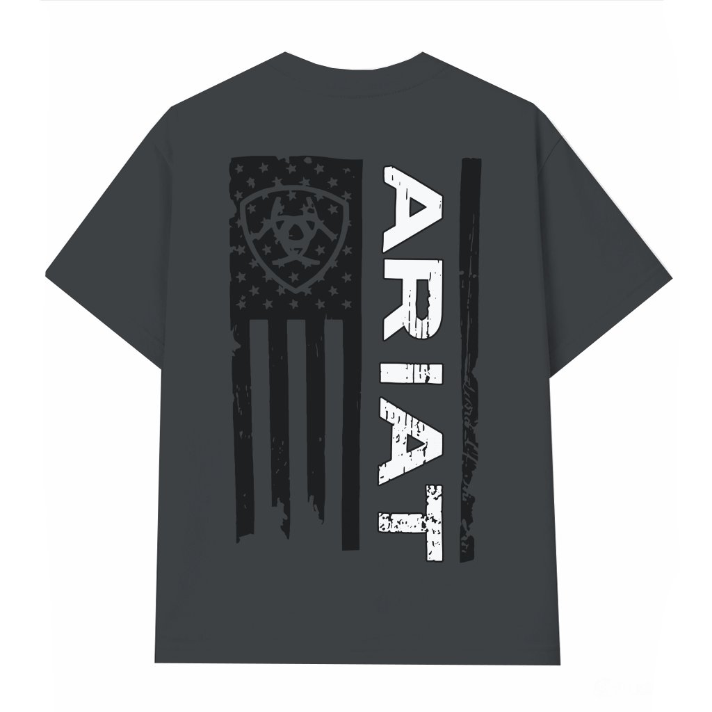 Patriotic Flag Graphic T-shirt – Western Lifestyle Gift for Men Women - front view