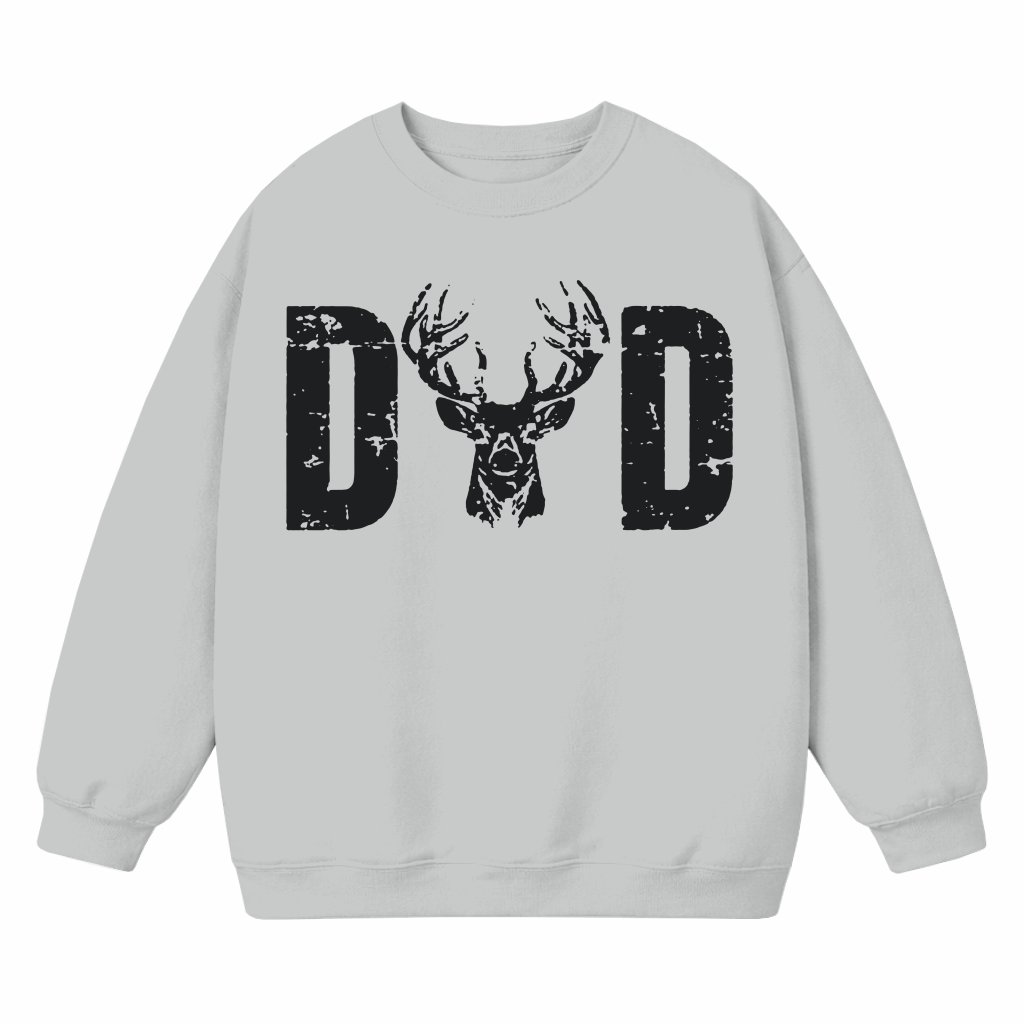 Dad Buck Deer Sweatshirt – Father's Day Hunter Gift for Dad - front view