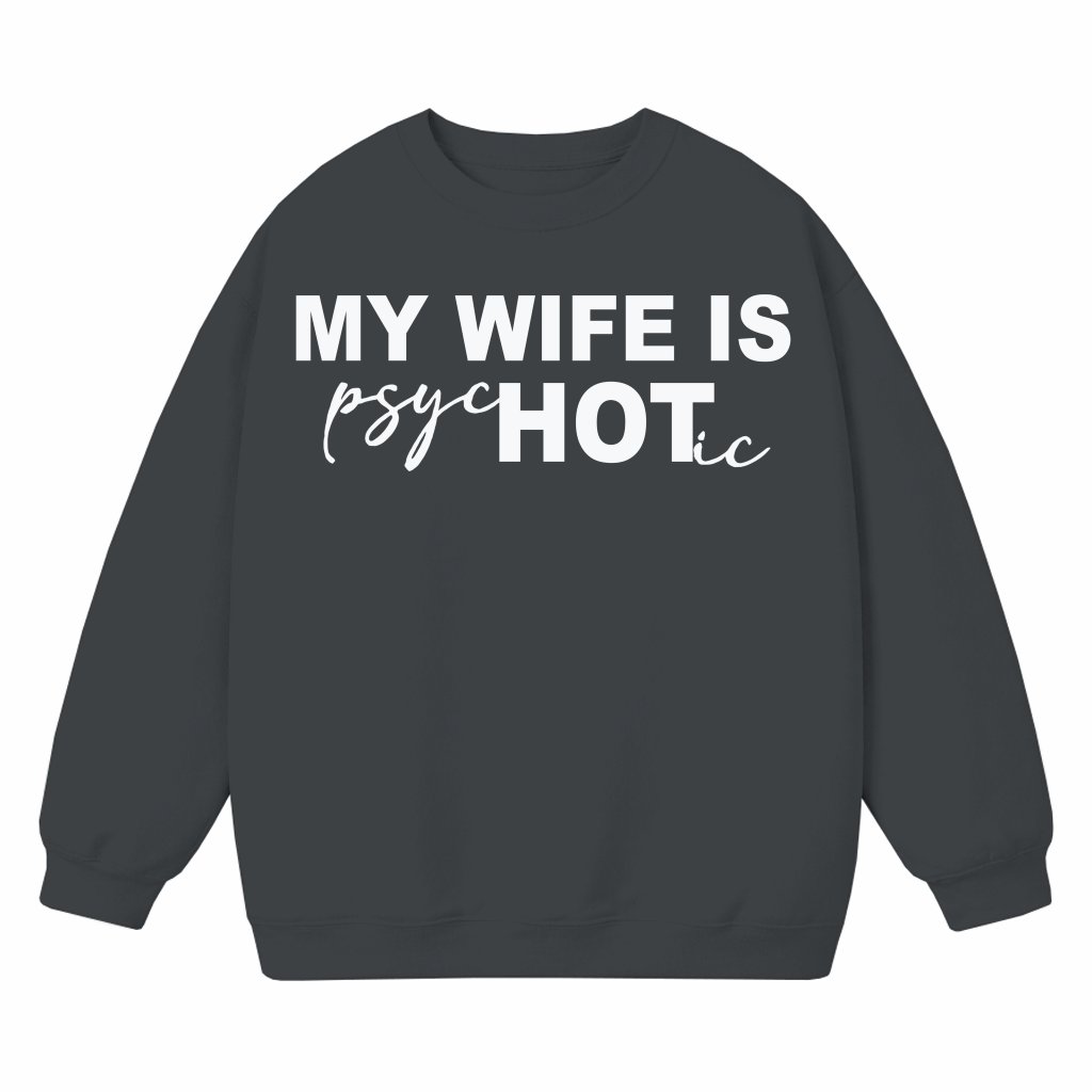 Letter Print Sweatshirt – Gift for Men Funny - front view