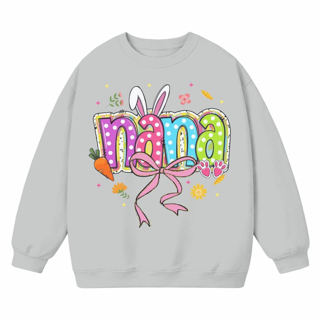 Coquette Mama Sweatshirt – Easter Gift for Mom Floral Spring - front view
