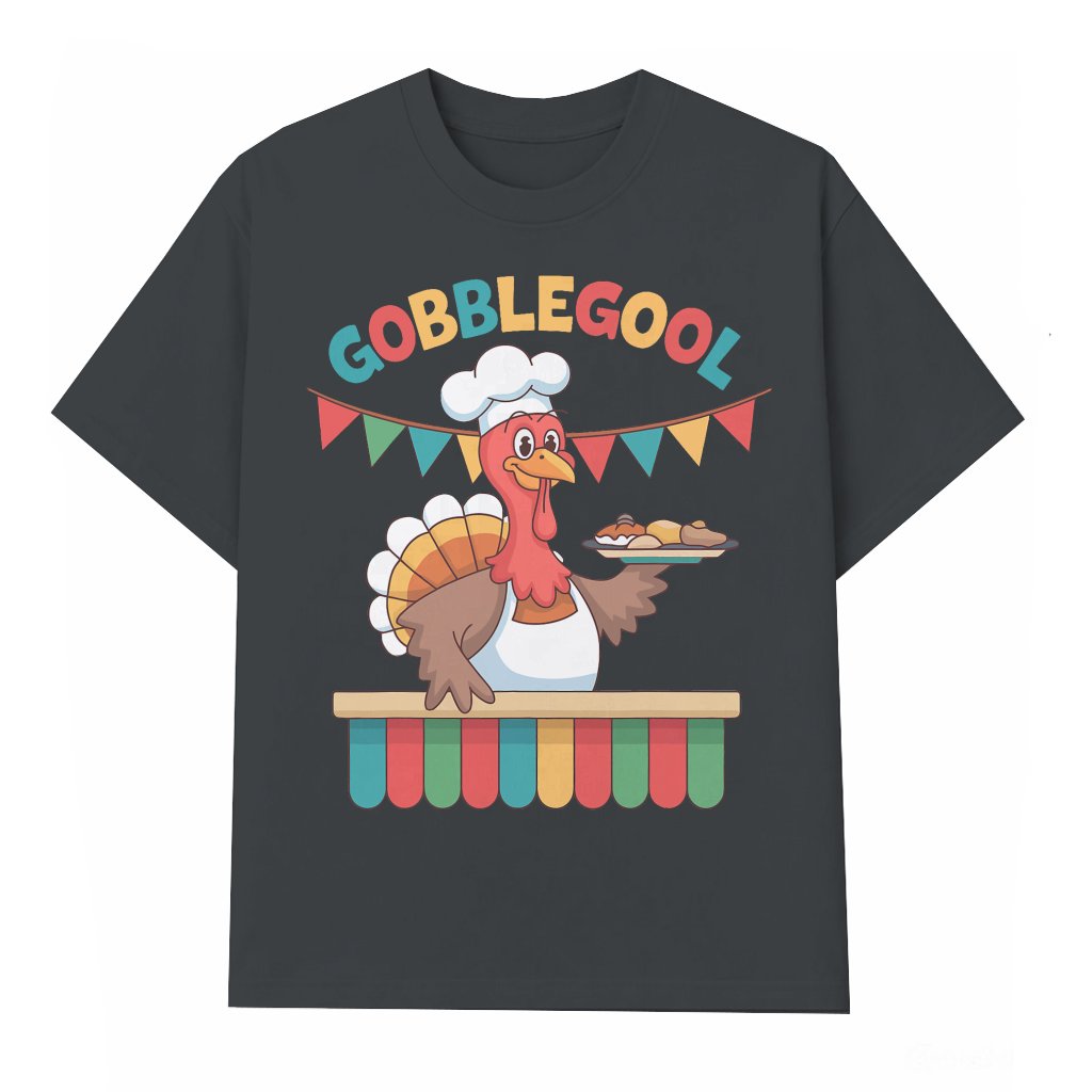 Funny Gobblegool Turkey Chef T-shirt – Thanksgiving Gift - front view