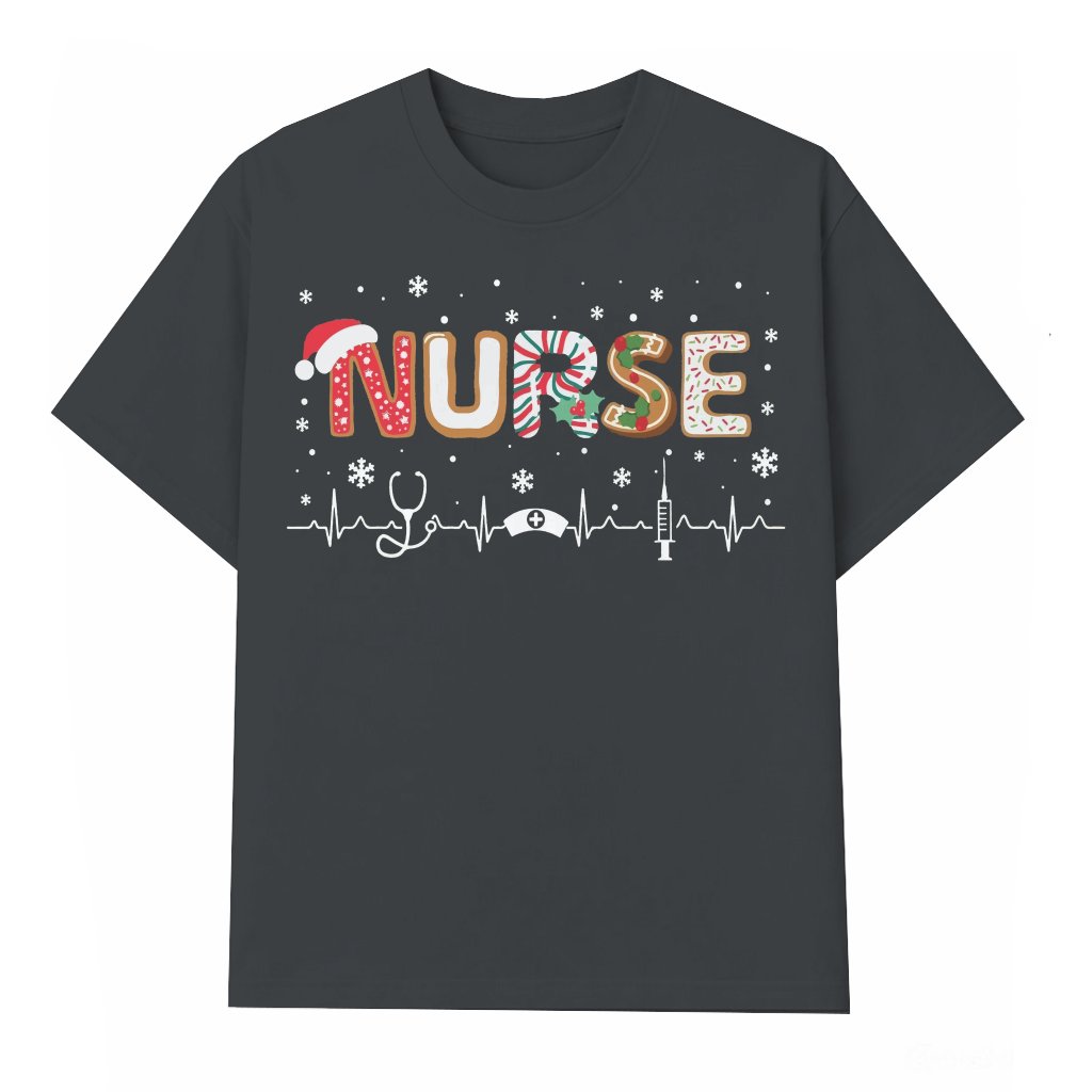 Nurse T-shirt – Christmas Gift for Nurses - front view