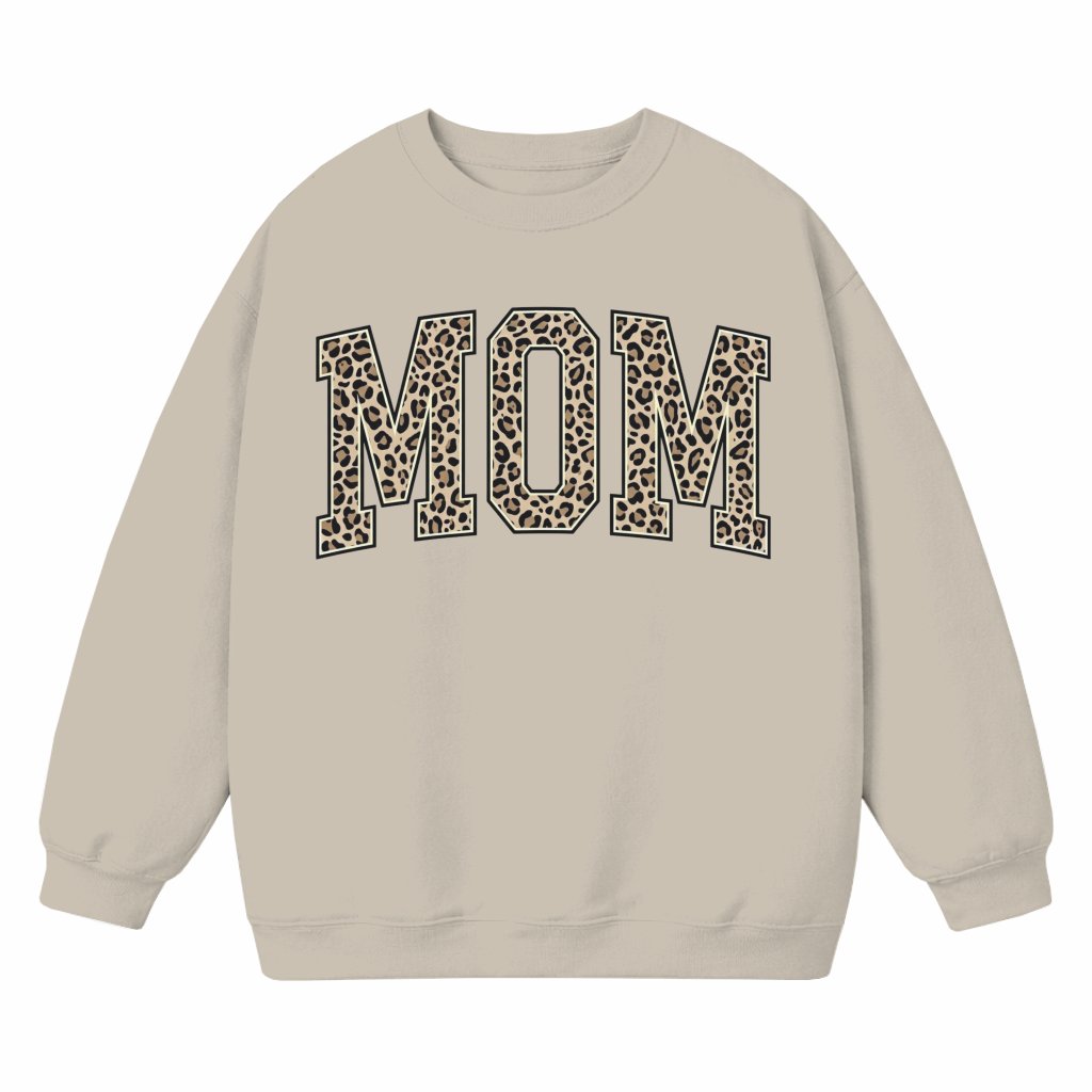 Leopard Print Mom Life Sweatshirt – Mother's Day Gift for Mom - front view