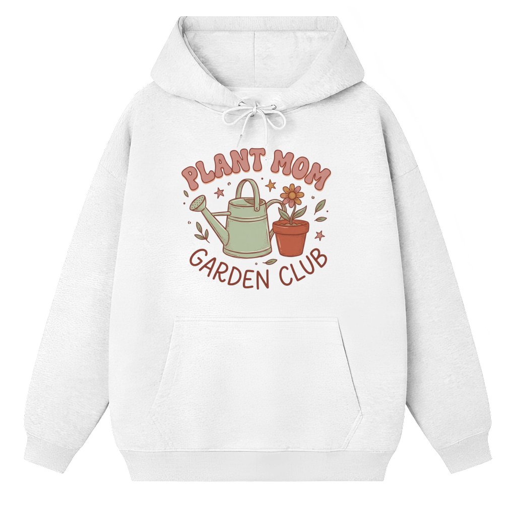 Plant Mom Retro Gardening Hoodie – Mother's Day Gift for Gardener - front view