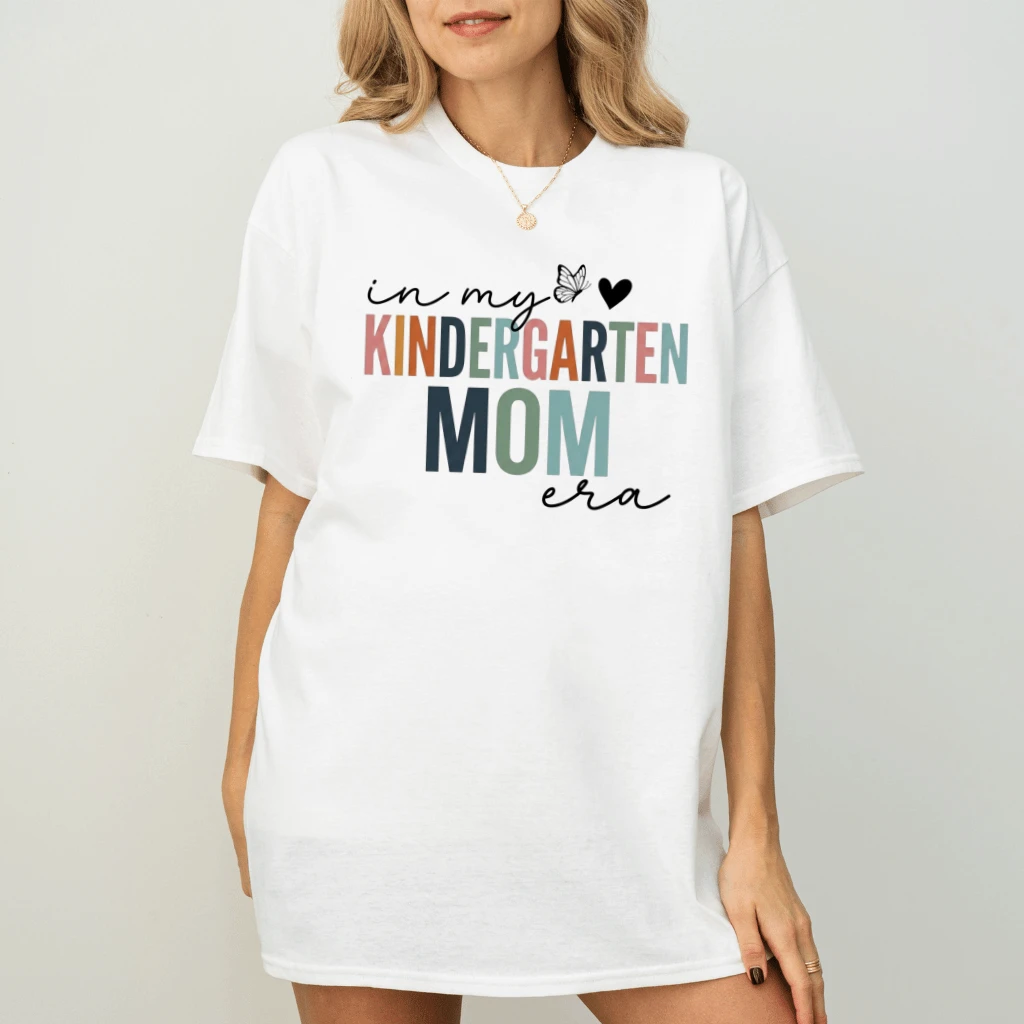 In My Kindergarten Mom Era Shirt – Funny Gift for Mom, Mama Humor Tee - back view
