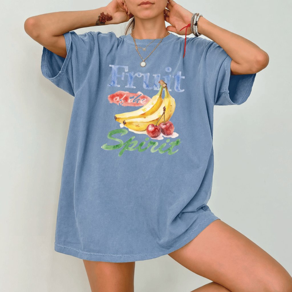 Comfort Colors Fruit of the Spirit Shirt – Faith Gift for Christians - back view