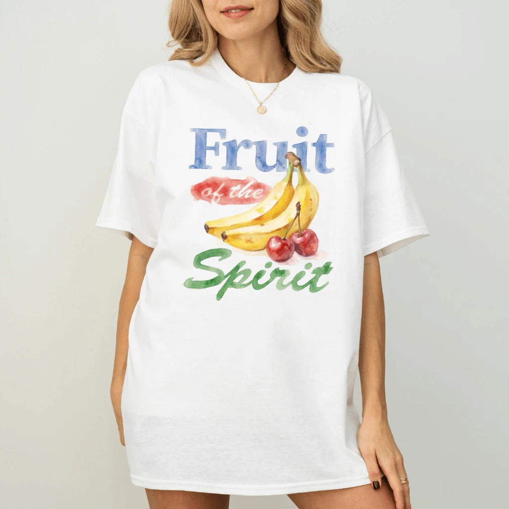 Fruit of the Spirit T-Shirt – Faith Gift for Christians, Bible Verse Tee - back view