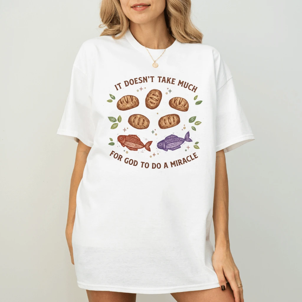 God Can Do a Miracle T-Shirt – Faith Gift for Christians - back view