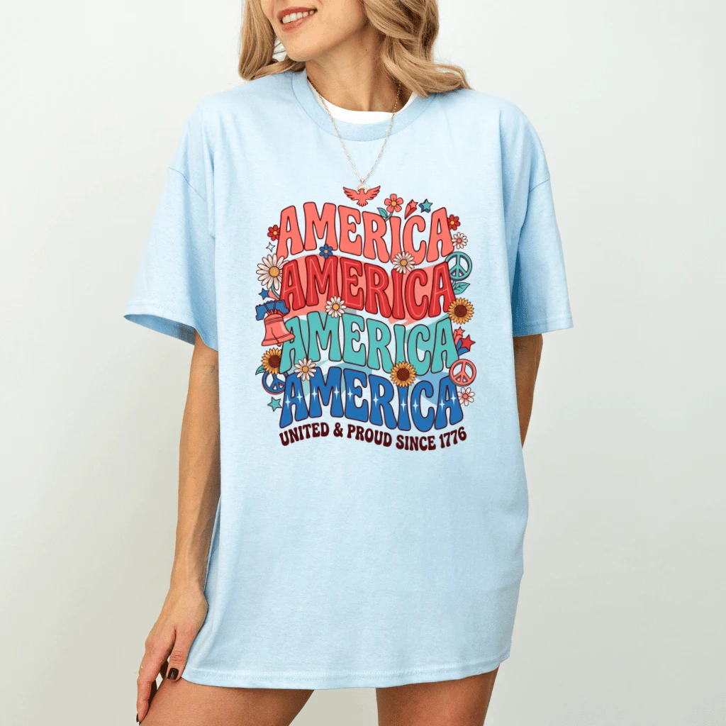 Comfort Colors America Proud Shirt – 4th of July Gift for Patriot - back view