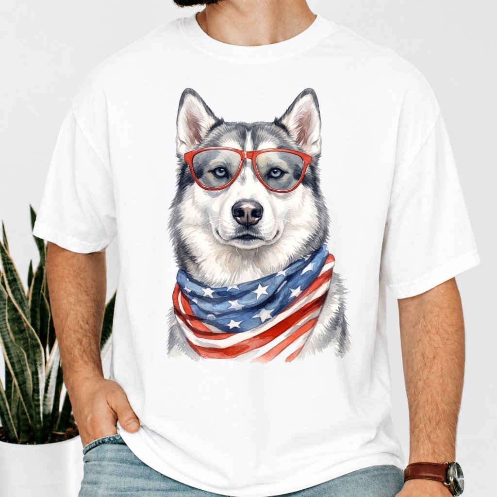 Comfort Colors America Husky T-Shirt – 4th of July Gift for Patriot - back view