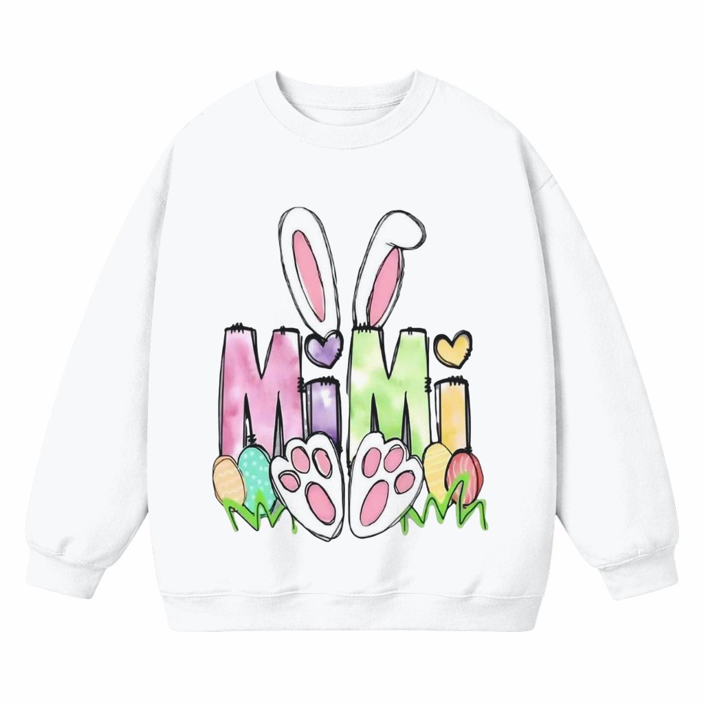 Mimi Bunny Sweatshirt – Easter Day Gift for Mimi Bunny Ears - front view