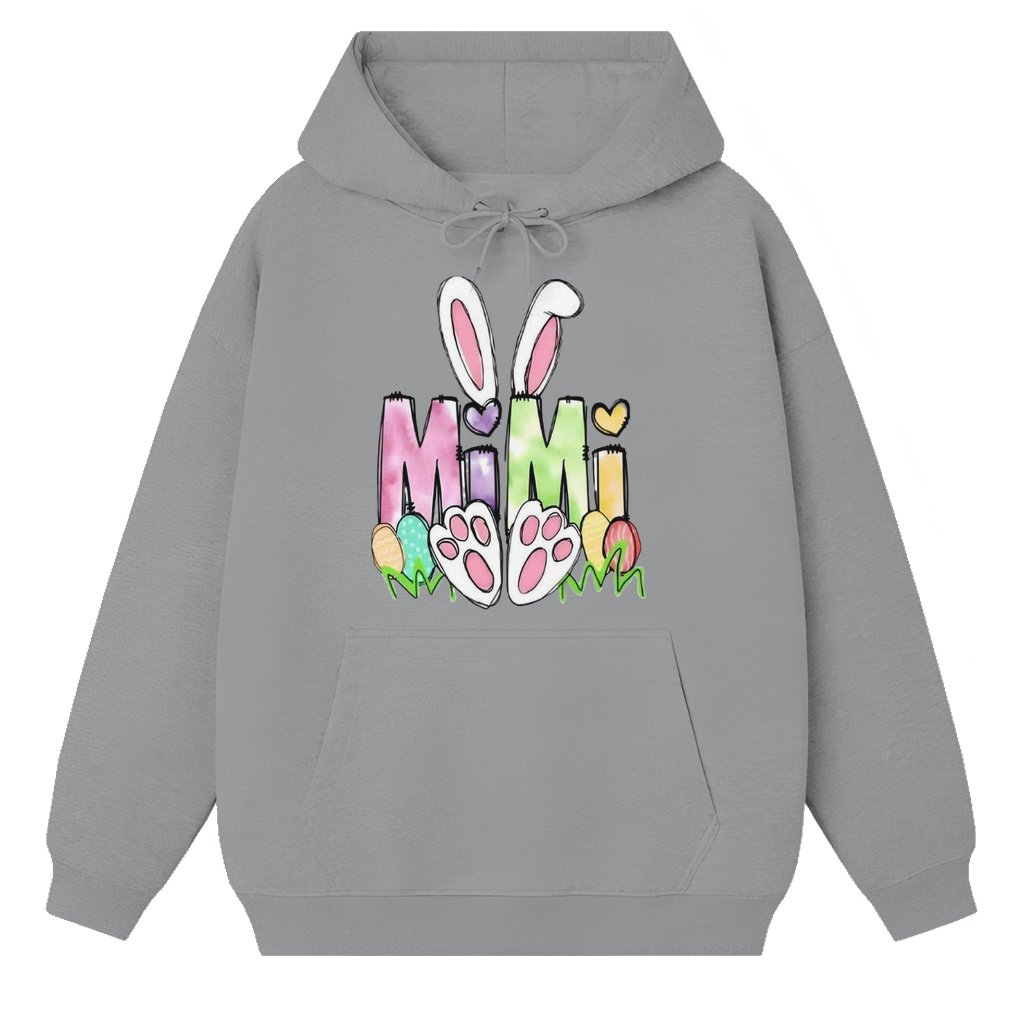 Mimi Bunny Hoodie – Easter Day Gift for Mimi Cute Bunny Ears Graphic - front view