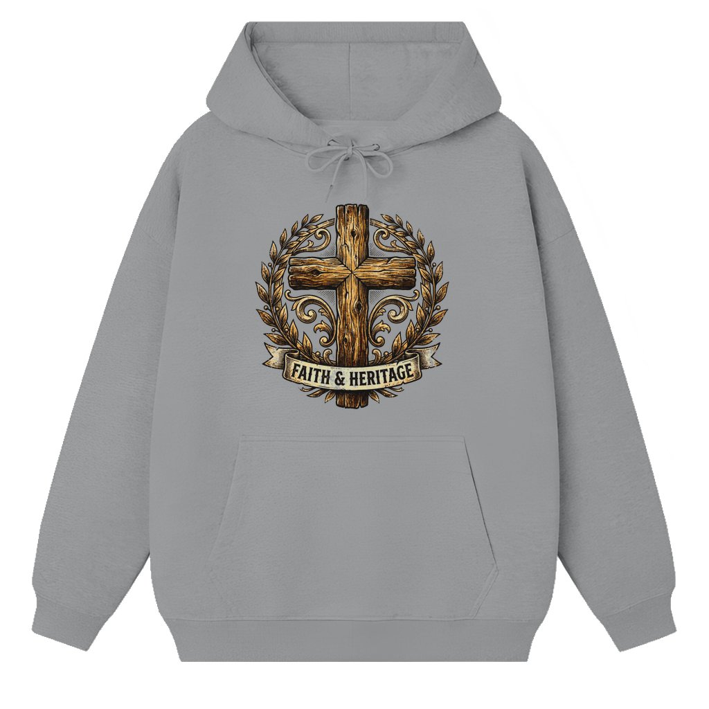 Faith Jesus Cross Hoodie – Christian Gift for Jesus Lovers - front view
