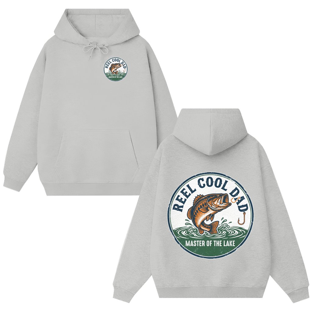 Reel Cool Fishing Hoodie – Father's Day Gift for Dad Funny - front view