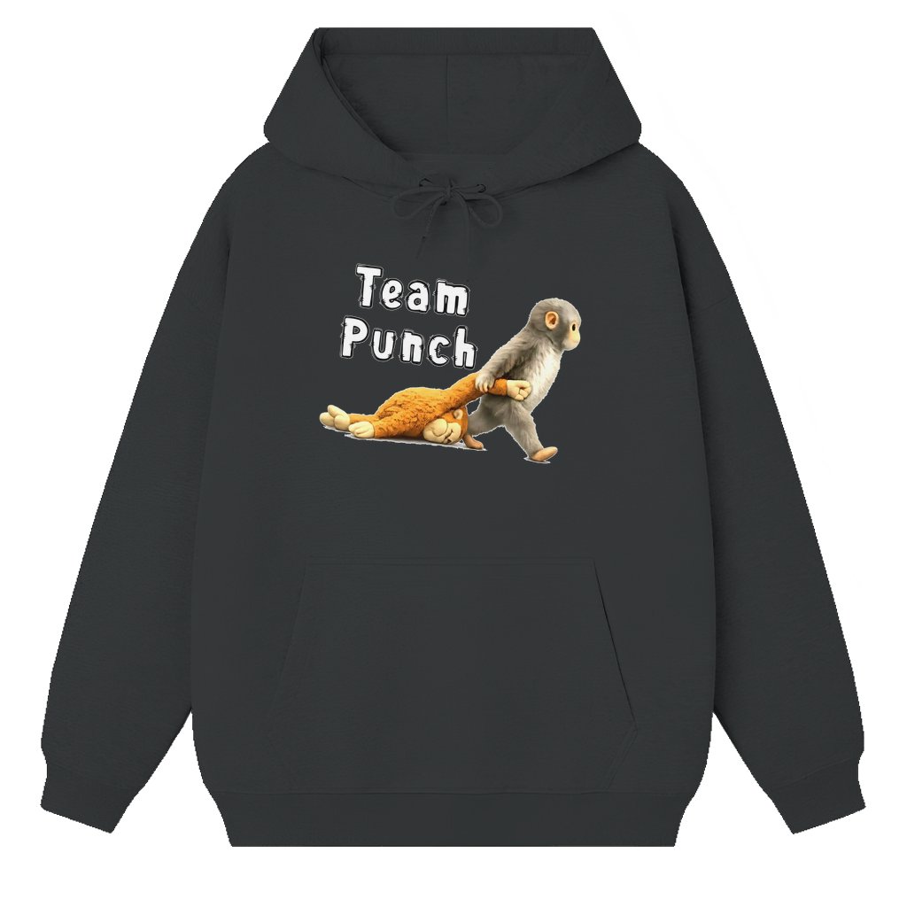 Team Punch Viral Monkey Hoodie – Funny Cute Baby Monkey Mother's Day Gift for Mom - front view