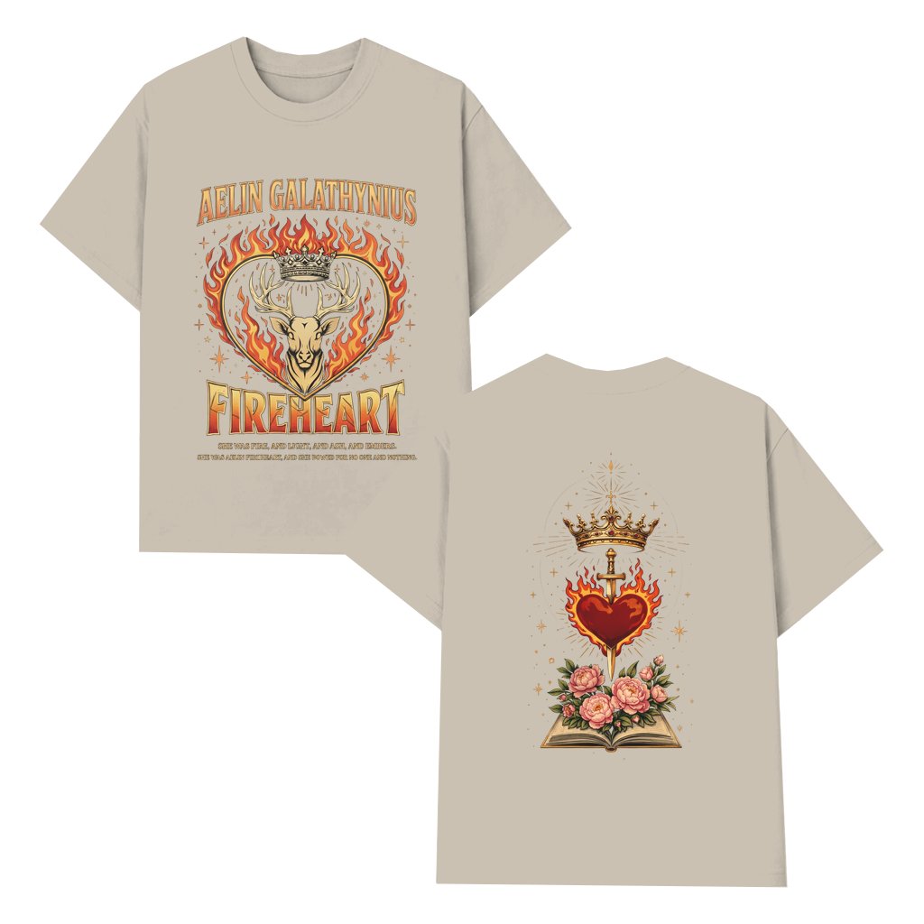 Fireheart Aelin Galathynius The Thirteen T-shirt – Gift for Throne of Glass Fan Vintage - front view
