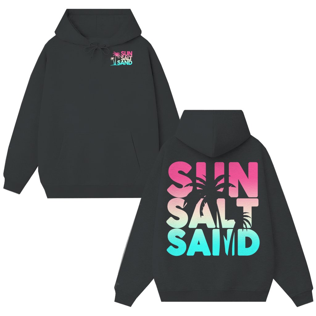 Sun Sand Salt Beach Hoodie – Summer Gift for Men Women Trendy Casual 2 Sided Print - front view