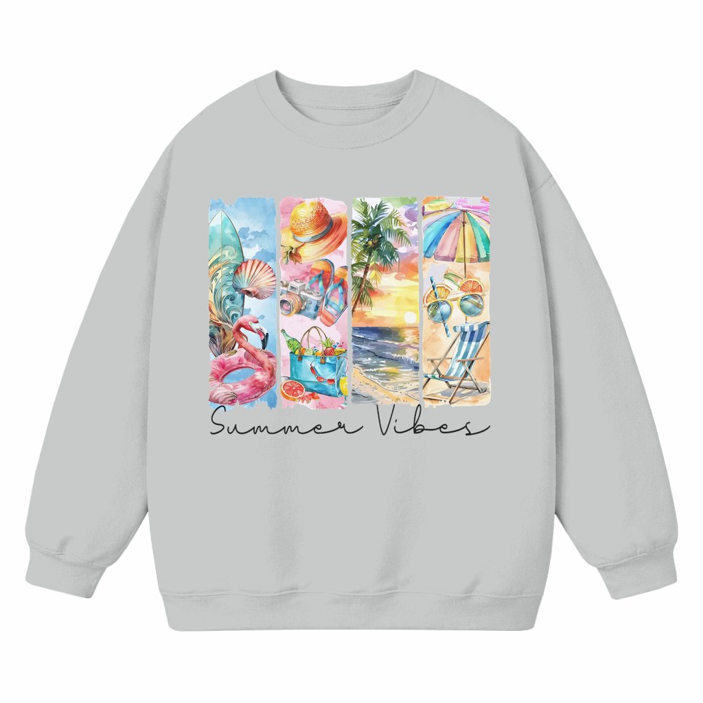 Coquette Retro Flamingo Sweatshirt – Summer Gift for Her Beach Style - front view