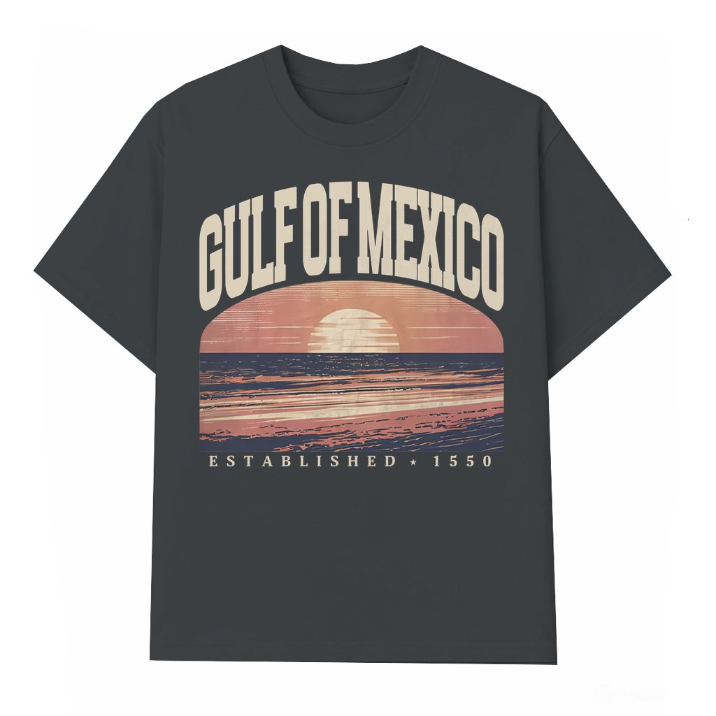 Gulf of Mexico T-shirt – Gulf Coast Beach Vacation Gift for Texas Florida - front view