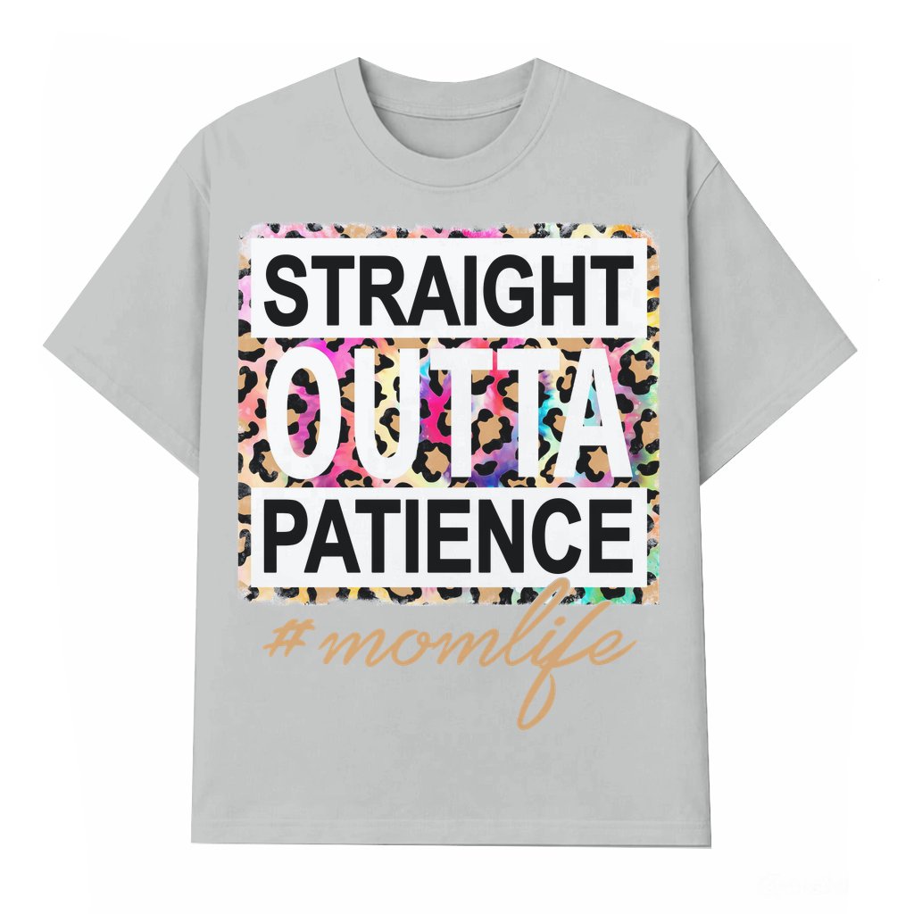 Colorblock Leopard Letter Print T-shirt – Summer Vacation Gift for Women Trendy Casual - front view