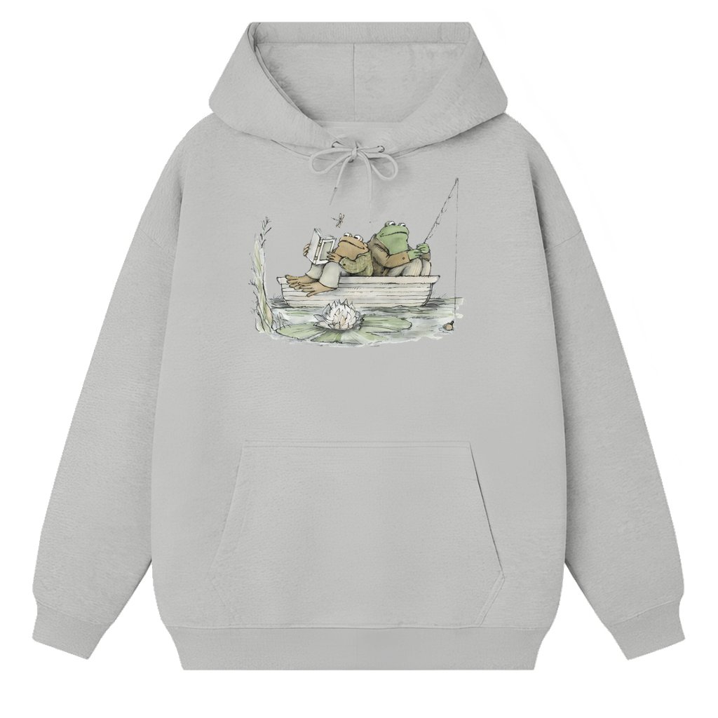 Vintage Frog Hoodie – Birthday Gift for Men Women Retro Toad 90s Style - front view