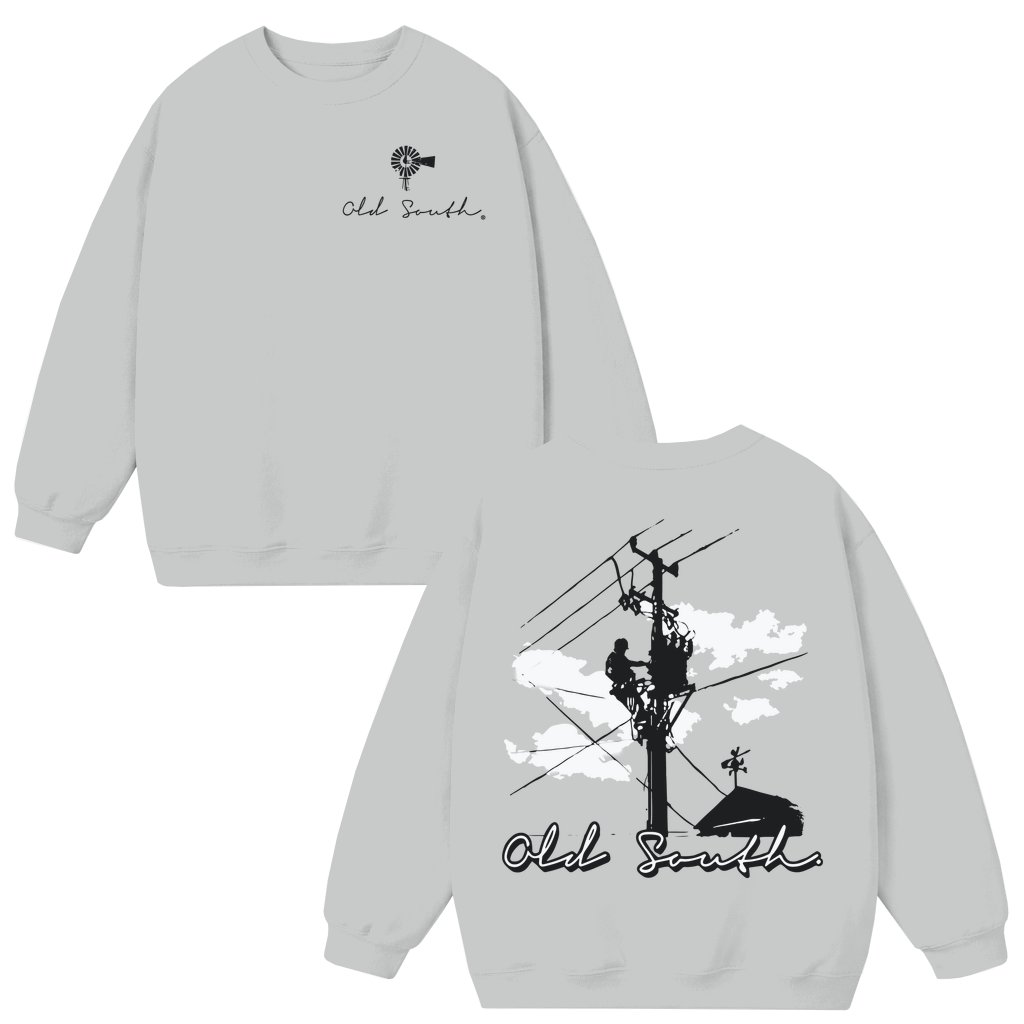 Lineman Sweatshirt – Gift for Lineman Vintage Retro - front view