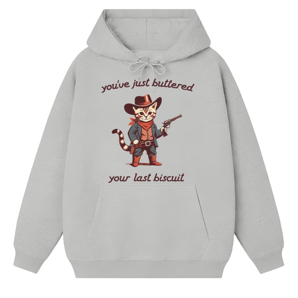 Meowdy Partner Cowboy Cat Hoodie – Gift for Cat Lovers Funny Vintage - front view
