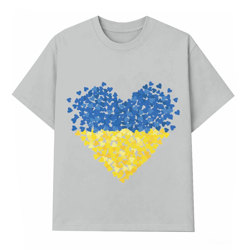 Stand With Ukraine T-shirt – Freedom Protest Gift for Activists Ukraine Flag Vintage - front view