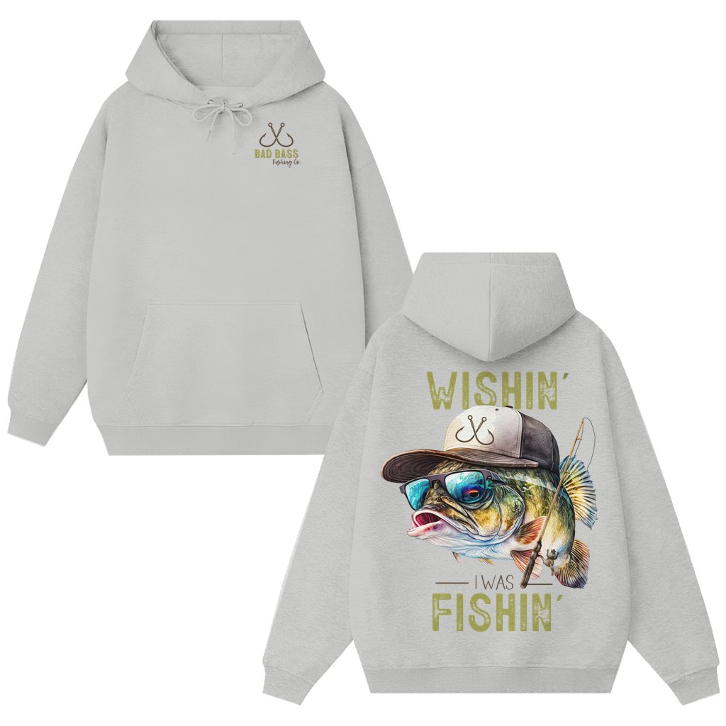 Vintage Fisher Bass Fishing Hoodie – Funny Fishing Gift for Men - front view