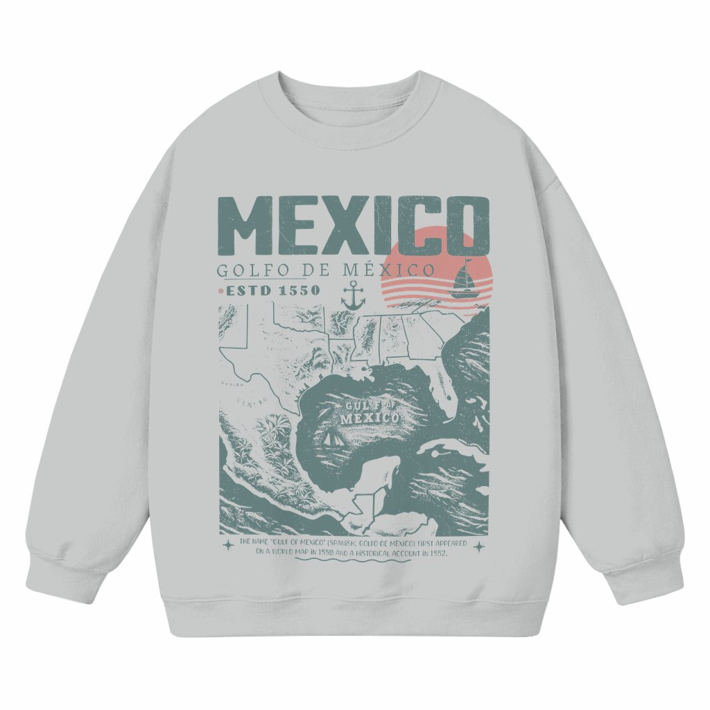 Gulf of Mexico Sweatshirt – Mexico Vacation Gift Vintage Retro - front view