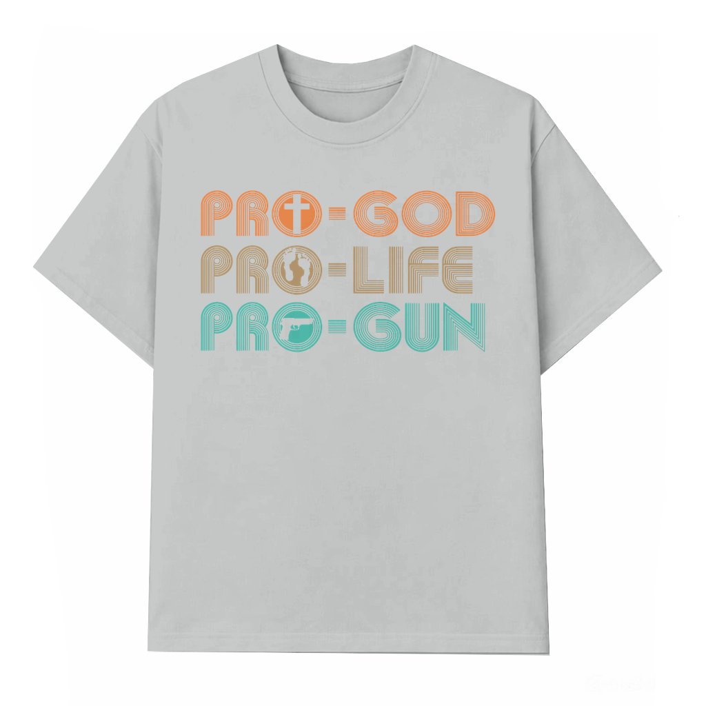 Patriotic Pro Life T-shirt – Conservative Republican Choose Life Vintage - front view
