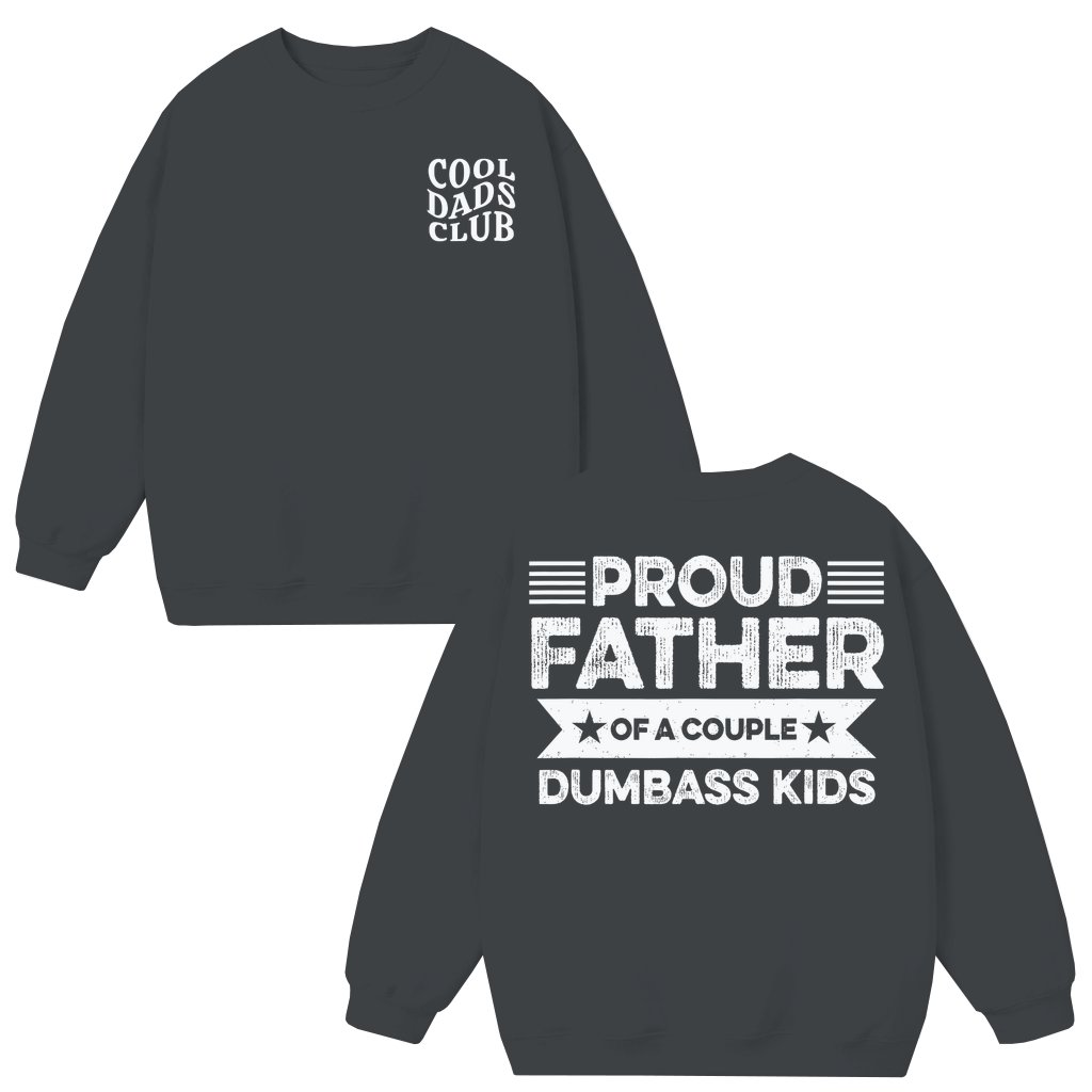 Cool Dad Club Sweatshirt – Father's Day Gift for Dad Funny - front view