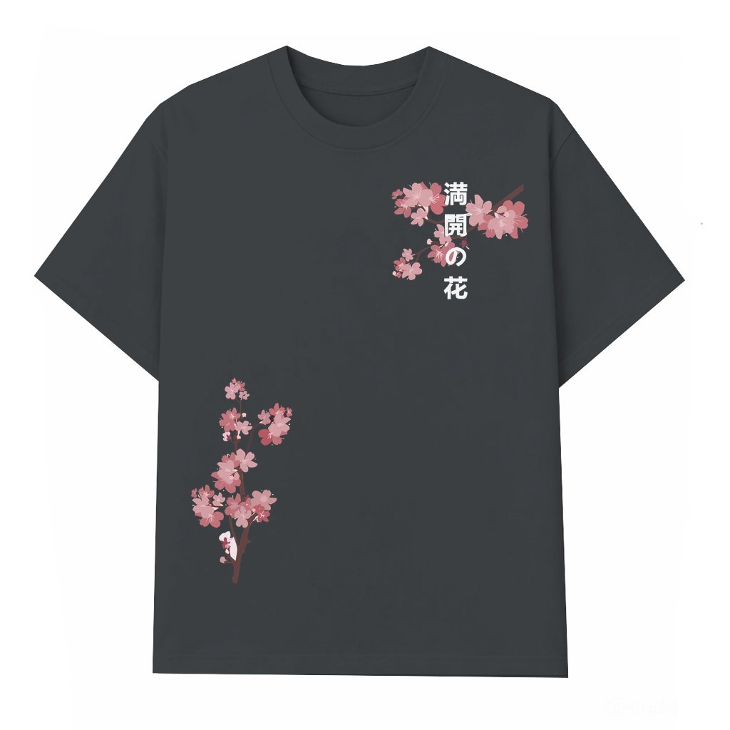 Floral Print T-shirt – Summer Gift for Men Streetwear Crewneck - front view