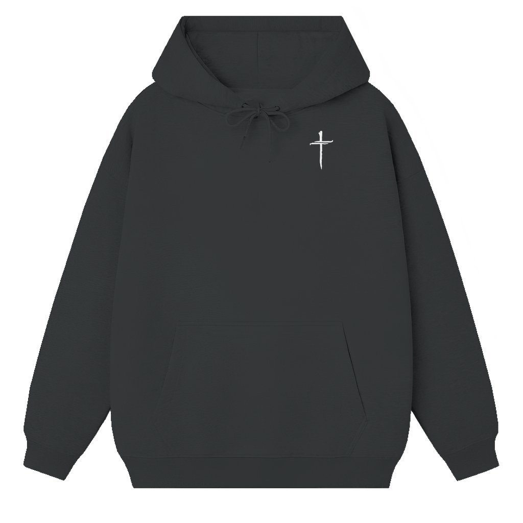 Cross Hoodie – Men's 90s Streetwear Casual - front view