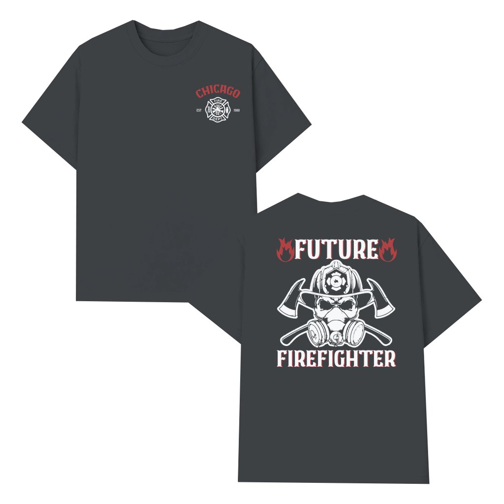 Future Firefighter Skull T-shirt – Gift for Future Firefighter - front view