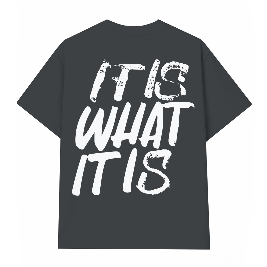 It Is What It Is Motorcycle T-shirt – Birthday Gift for Men Distressed Streetwear - front view