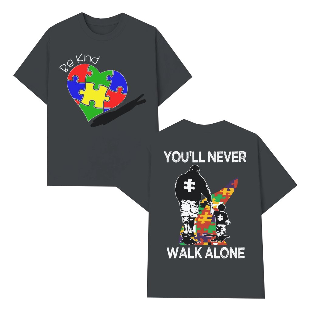 Awareness T-shirt – Awareness Month Gift for Supporters Streetwear 2 Sided Print - front view