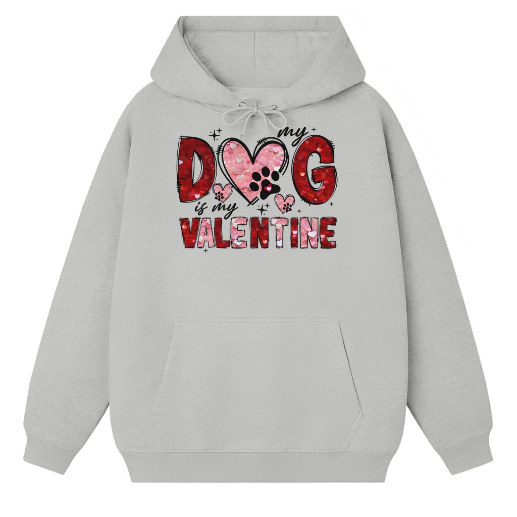 Cute Dog Mom Hoodie – Valentine's Day Gift for Dog Mom - front view