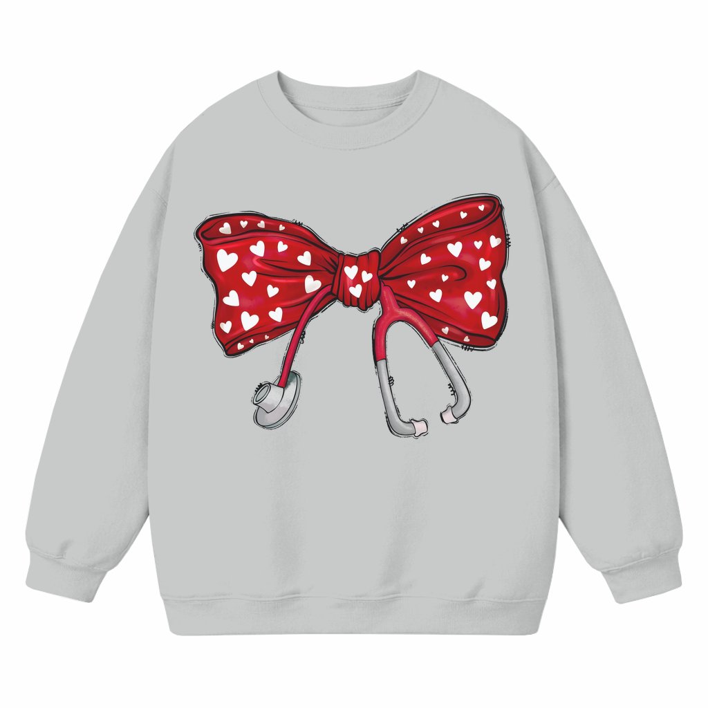 Cute Nurse Sweatshirt – Valentine's Day Gift for Nurses Trendy - front view