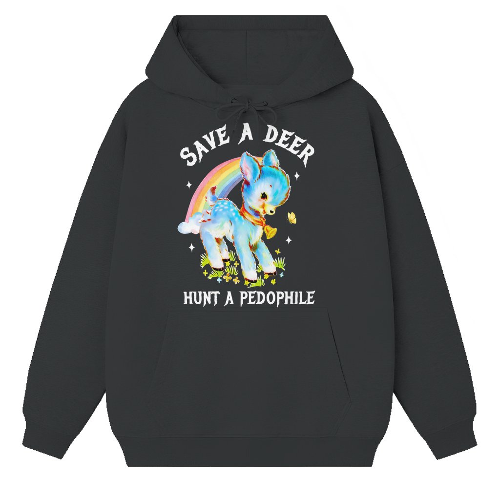Save a Deer Hunting Hoodie – Gift for Wildlife Advocate Classic Unisex Outdoor - front view